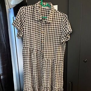 Casual Dress - black and white